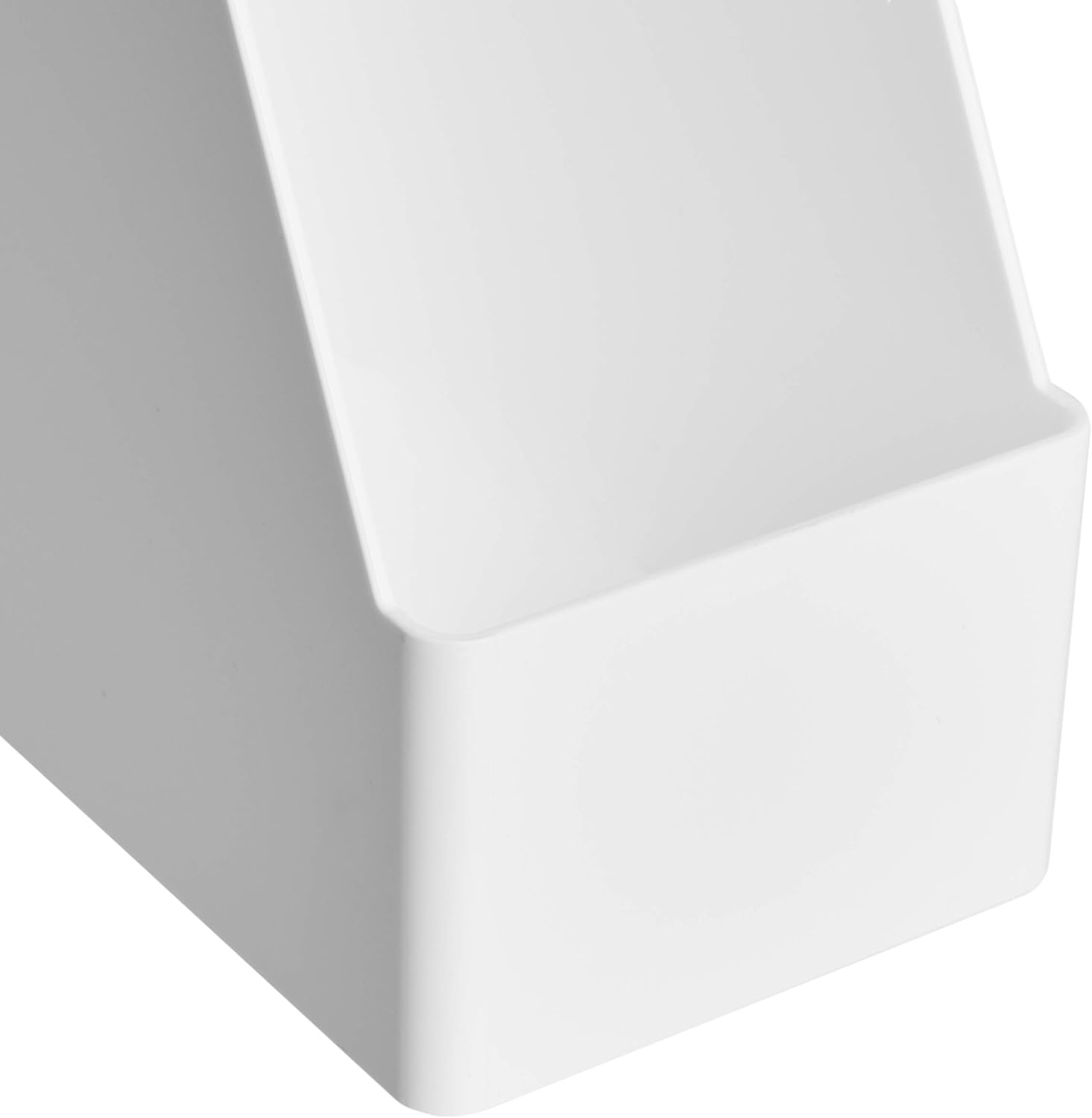 Basics Plastic Desk Organizer - Magazine Rack, White, 2-Pack - Image 4